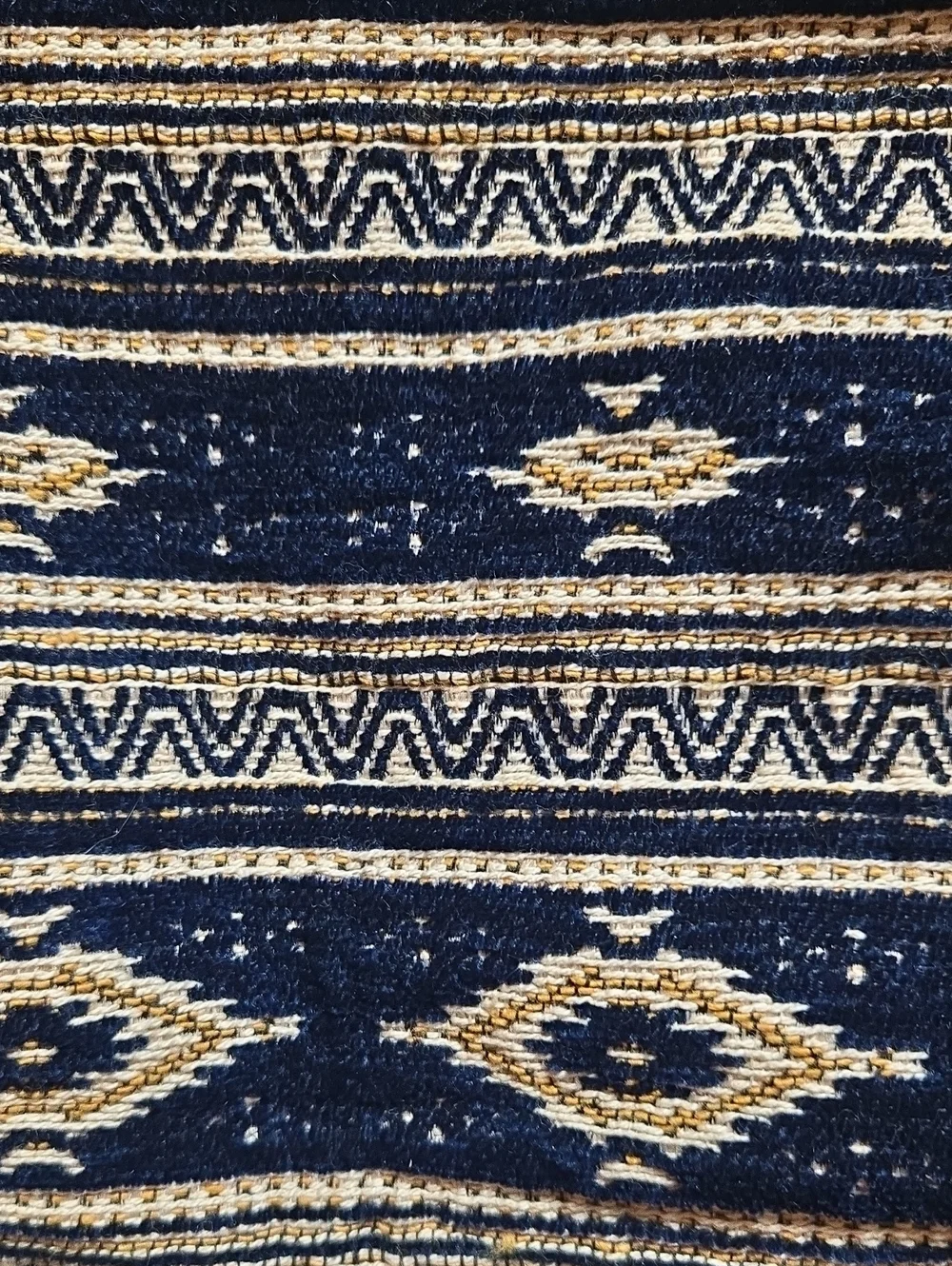 World Market boho tapestry carpet zip-top tote bag